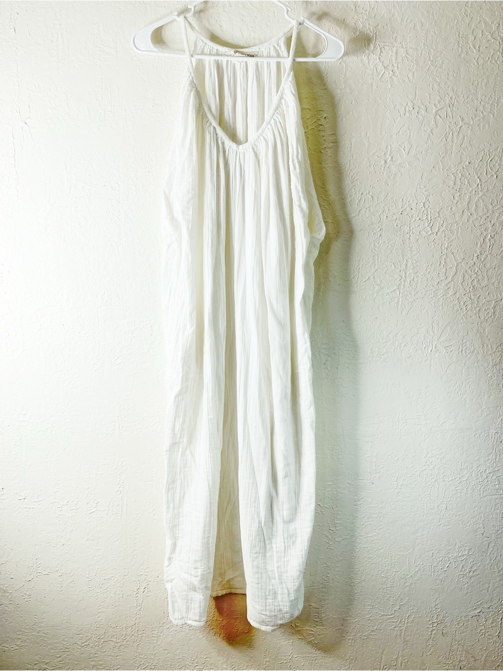 Mara Hoffman Crinkled Cotton Gauze Midi Dress in White 100% Organic Cotton - Picture 3 of 14